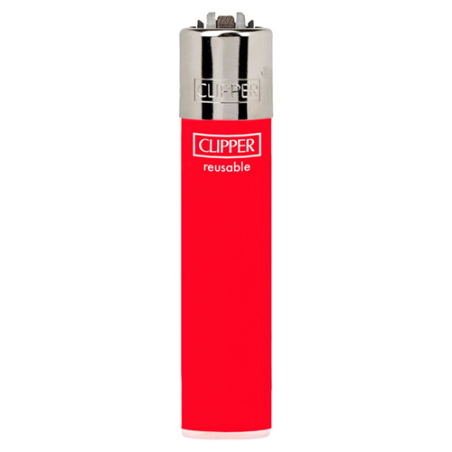 Clipper Solid Colour Silver Top Lighter Clipper Solid Colour Silver Top Lighter